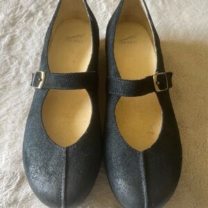 Dansko Black leather Mary Jane with buckle size 42